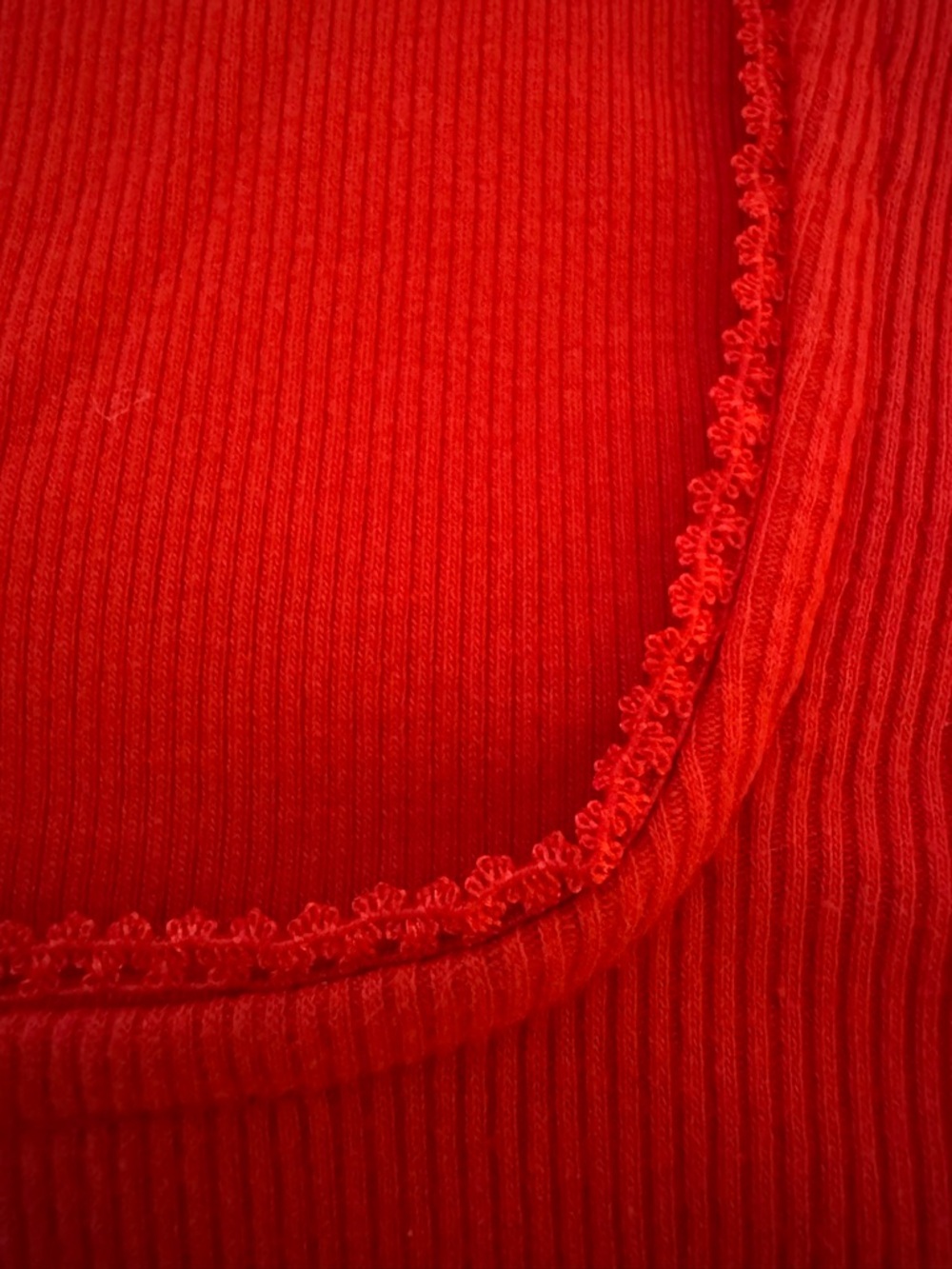 Fitted Square Neck Red Top sz 3X - Picture 3 of 12